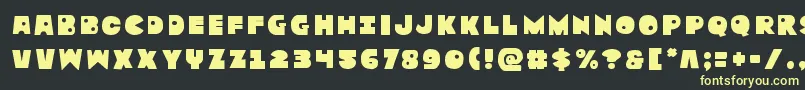 Zounderkitetitle Font – Yellow Fonts on Black Background