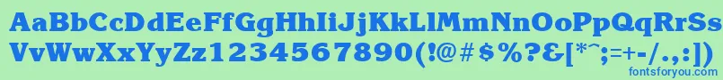 More about KroneextraboldRegular Font KroneextraboldRegular Font – Blue Fonts on Green Background