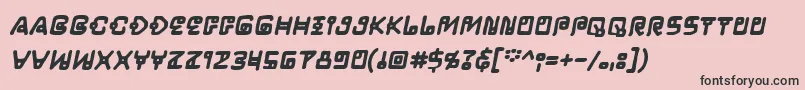 LifeformbbBld Font – Black Fonts on Pink Background