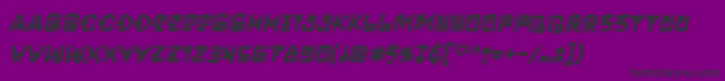 LifeformbbBld Font – Black Fonts on Purple Background