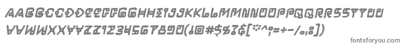 LifeformbbBld-fontti – harmaat kirjasimet valkoisella taustalla