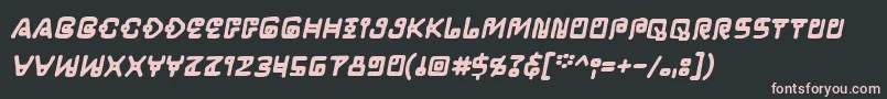 LifeformbbBld Font – Pink Fonts on Black Background