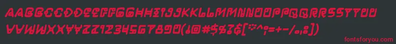 LifeformbbBld Font – Red Fonts on Black Background