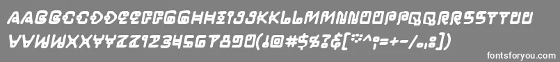 LifeformbbBld Font – White Fonts on Gray Background
