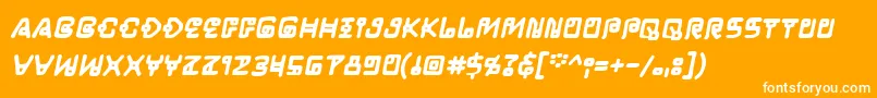 LifeformbbBld Font – White Fonts on Orange Background