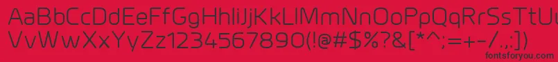 MillarRegular Font – Black Fonts on Red Background