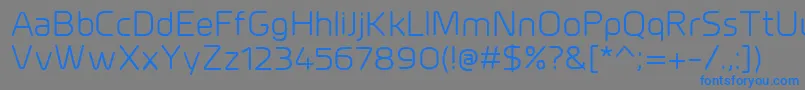 MillarRegular-Schriftart – Blaue Schriften auf grauem Hintergrund
