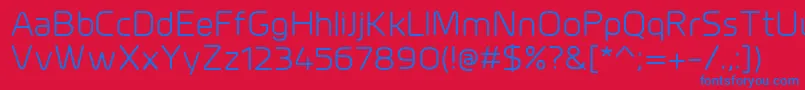 MillarRegular Font – Blue Fonts on Red Background