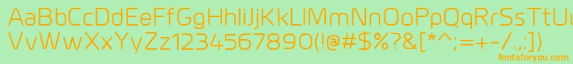 MillarRegular Font – Orange Fonts on Green Background