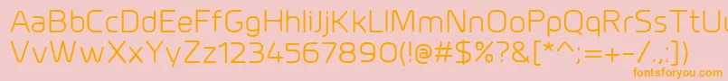 MillarRegular Font – Orange Fonts on Pink Background