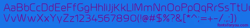 MillarRegular Font – Purple Fonts on Blue Background