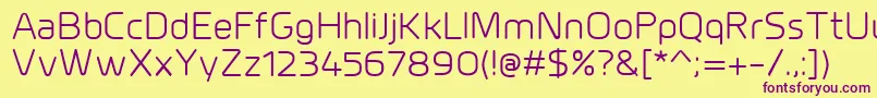 MillarRegular Font – Purple Fonts on Yellow Background