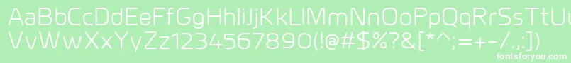 MillarRegular Font – White Fonts on Green Background