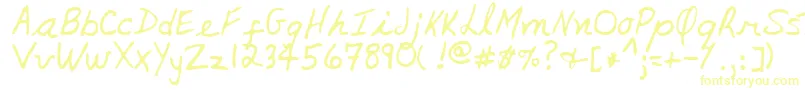 LynneRegular-Schriftart – Gelbe Schriften