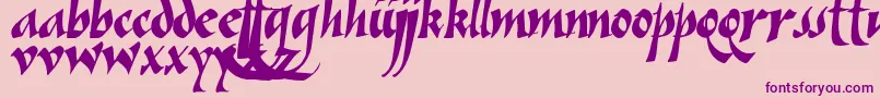 Vein Font – Purple Fonts on Pink Background