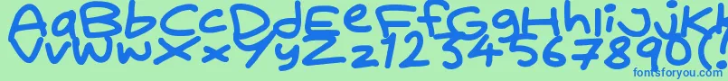 En savoir plus sur la police Daydreamer Police Daydreamer – polices bleues sur fond vert