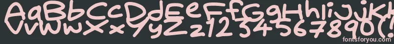 Daydreamer Font – Pink Fonts on Black Background