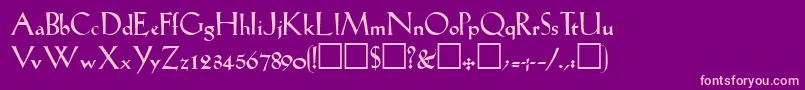 fuente LilhvyRegular – Fuentes Rosadas Sobre Fondo Morado