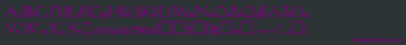 Weitere Informationen zur LilhvyRegular-Schriftart LilhvyRegular-Schriftart – Violette Schriften auf schwarzem Hintergrund