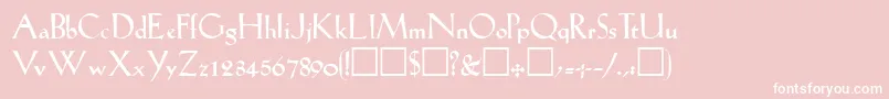 LilhvyRegular Font – White Fonts on Pink Background