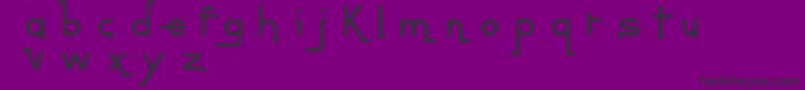 Шрифт BmdContempoJungleMinuet – чёрные шрифты на фиолетовом фоне