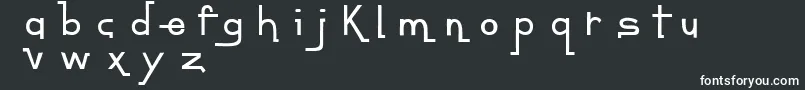 Шрифт BmdContempoJungleMinuet – белые шрифты на чёрном фоне