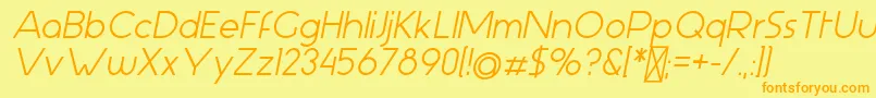 Más sobre la fuente AspergitBoldItalic fuente AspergitBoldItalic – Fuentes Naranjas Sobre Fondo Amarillo