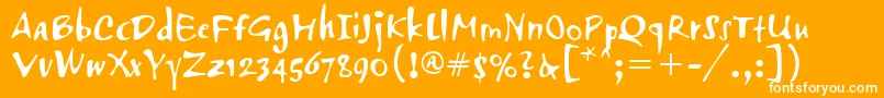 AirstreamItcTt Font – White Fonts on Orange Background