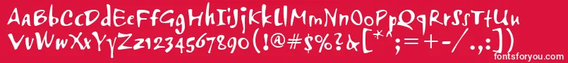 AirstreamItcTt Font – White Fonts on Red Background