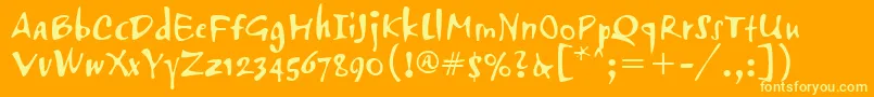 AirstreamItcTt Font – Yellow Fonts on Orange Background