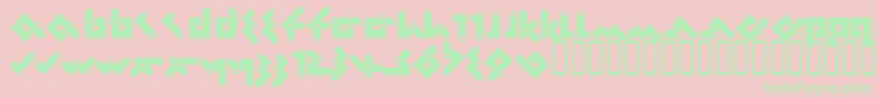 Pentomin Font – Green Fonts on Pink Background