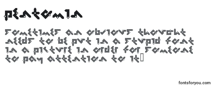 Обзор шрифта Pentomin