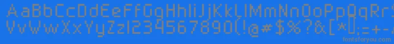 Superbly 10 02 Font – Gray Fonts on Blue Background