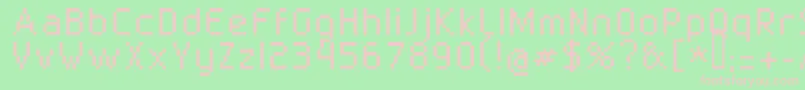 Superbly 10 02 Font – Pink Fonts on Green Background