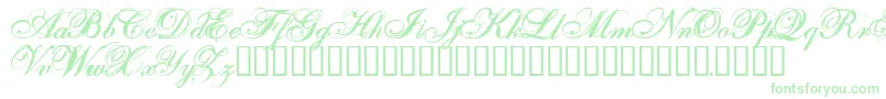 OneFellSwoop-Schriftart – Grüne Schriften