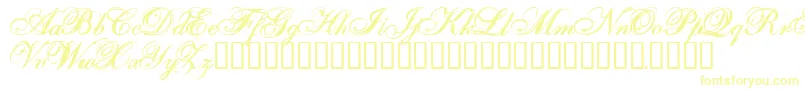 Шрифт OneFellSwoop – жёлтые шрифты