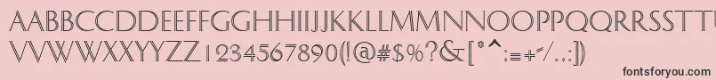 Worthton Font – Black Fonts on Pink Background