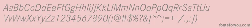 Más sobre la fuente CorporateSW10LightItalic fuente CorporateSW10LightItalic – Fuentes Grises Sobre Fondo Rosa