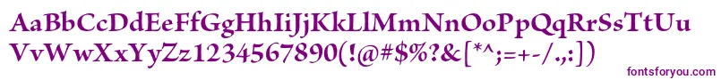 BriosoproBoldsubh Font – Purple Fonts on White Background