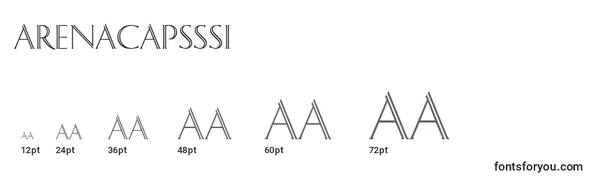 Размеры шрифта ArenaCapsSsi