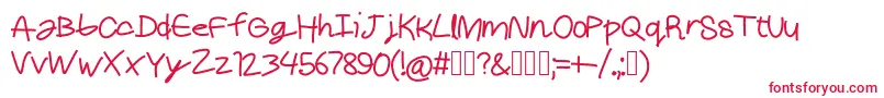 Cheddar Font – Red Fonts on White Background