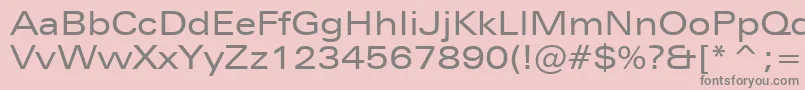 fuente ZurichExtendedBt – Fuentes Grises Sobre Fondo Rosa