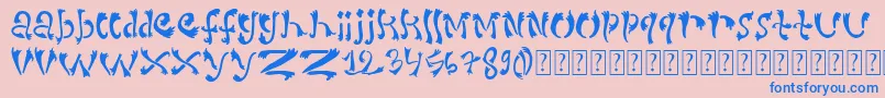 Lisätietoja Dirtyserif-fontista Dirtyserif-fontti – siniset fontit vaaleanpunaisella taustalla