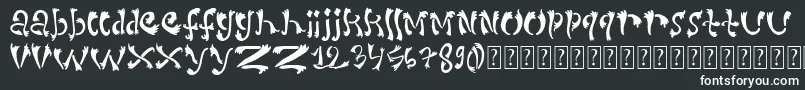 Шрифт Dirtyserif – белые шрифты