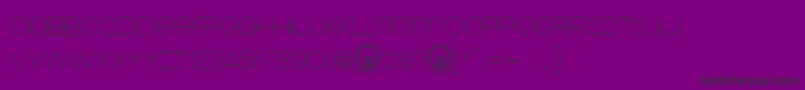 Шрифт Kravitz ffy – чёрные шрифты на фиолетовом фоне