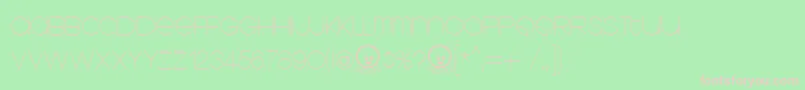 Kravitz ffy Font – Pink Fonts on Green Background