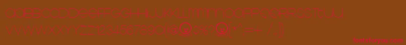 Kravitz ffy Font – Red Fonts on Brown Background