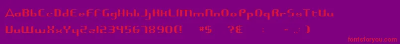 HighguardNew Font – Red Fonts on Purple Background