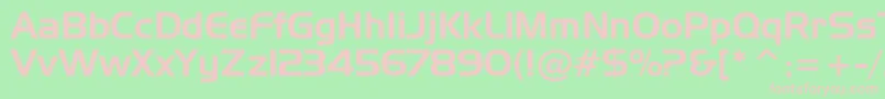 HandelGothicBt Font – Pink Fonts on Green Background