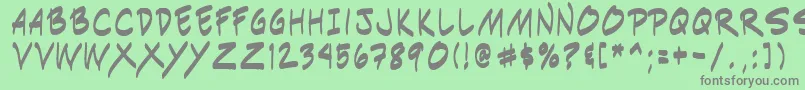 Indiksn0 Font – Gray Fonts on Green Background